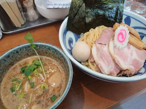 「魚介とんこつ特製つけ麺（並）1050円」@麺屋わおんの写真