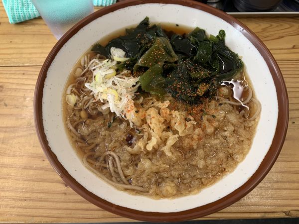 「わかめたぬきそば 290円」@永當蕎麦の写真
