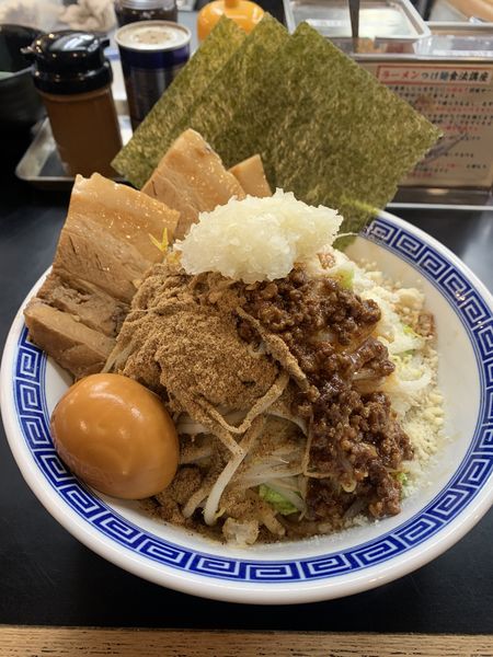 「まぜそば」@山勝角ふじ 南流山店の写真