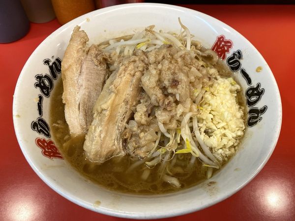 「ミニらーめん ７８０円 ※ニンニク・アブラ」@豚ラーメン 板橋駅前店の写真