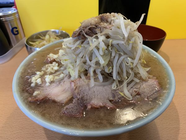 「豚ラーメン　辛ネギ」@俺の生きる道 つくば店の写真