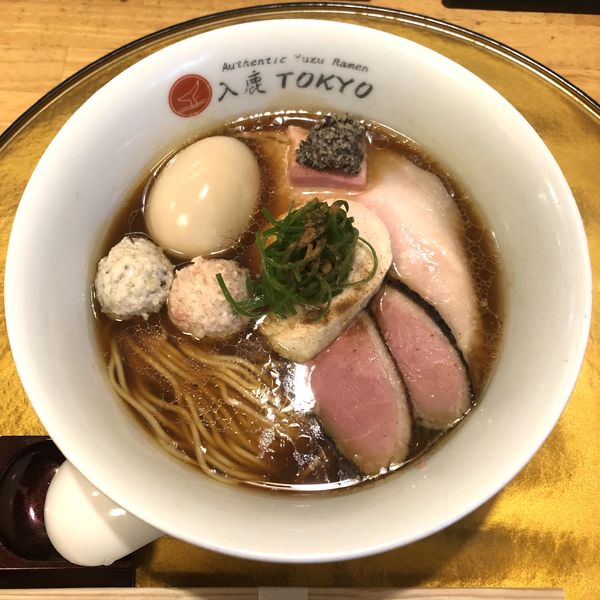 「ポルチーニ醤油らぁ麺￥900＋特製￥400」@入鹿（IRUCA）-Tokyo-の写真