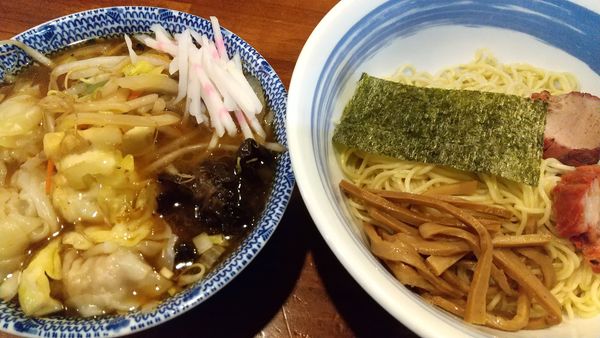 「つけワンタン野菜（限定1050円）＋中盛無料」@麺屋 悠の写真