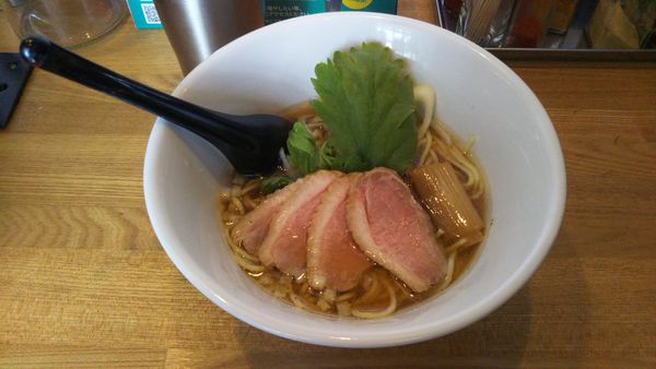 「【限定】 鴨肉出汁そば」@つけめん・まぜそば むじゃきの写真