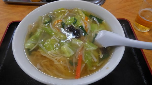 「サンマー麺、ビール」@しらいの写真