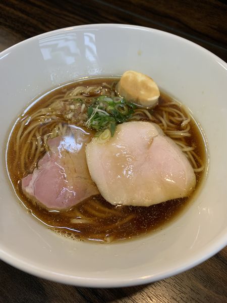 「アジ煮干の中華そば」@中華そば 梟の写真