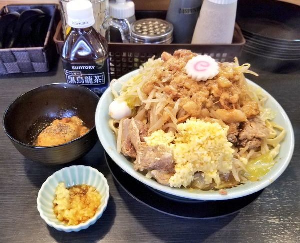 「ラーメン・生姜ダレ・とろり味玉・黒烏龍茶」@自家製麺 No11の写真