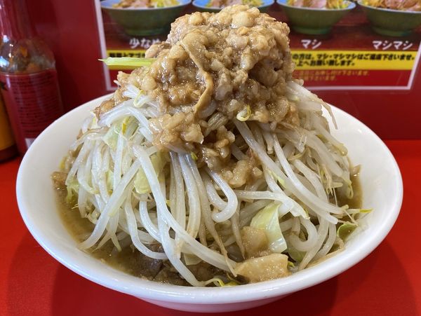 「小ラーメン ７５０円 ※ヤサイ・アブラ」@立川マシマシ 太田店の写真
