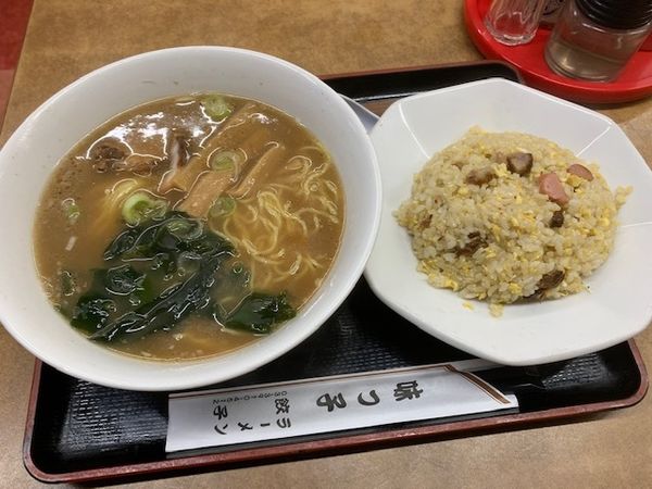 「半チャンラーメン 750円」@らーめん 味っ子の写真