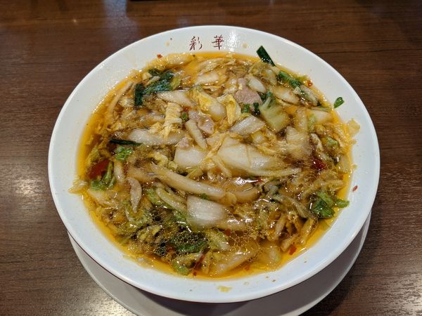 「サイカラーメン　714円」@彩華ラーメン 本店の写真