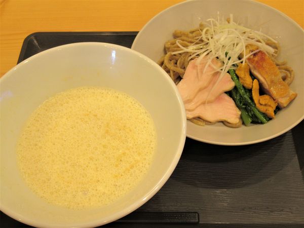 「ウニつけ麺（1,100円）」@Cafe ENLARGEの写真