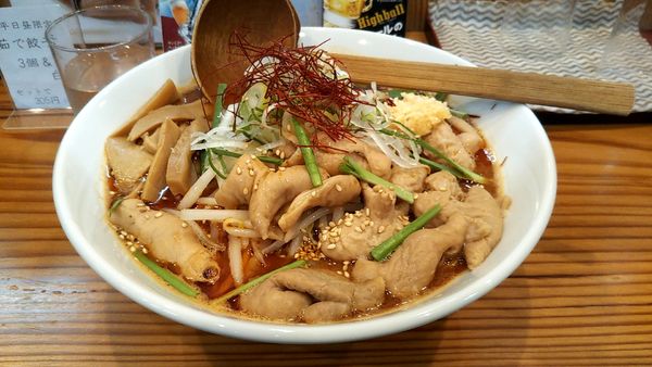 「もつラーメン880円」@麺家 大森の写真