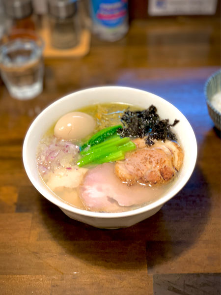 「特製貝節潮そば」@CLAM＆BONITO貝節麺RAIKの写真