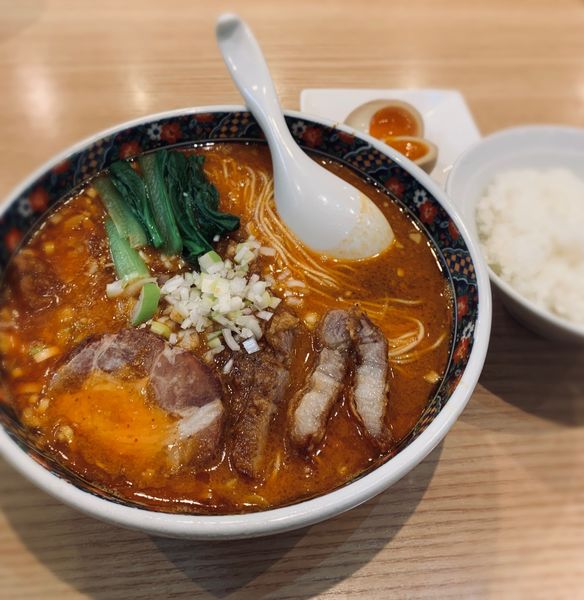 「排骨担々麺（大辛・バリカタ￥1080）他」@寿限無担々麺 上野店の写真