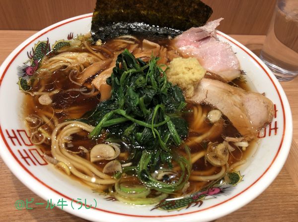 「我武者羅　生姜醤油ラーメン(1100円)」@ラーメンWalkerキッチンの写真