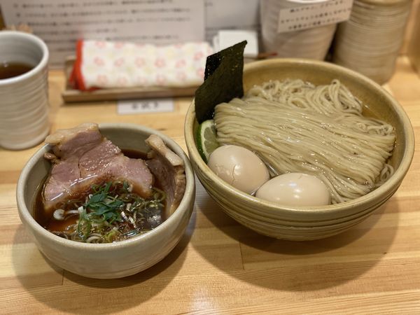 「特製つけめん　味玉」@迂直の写真