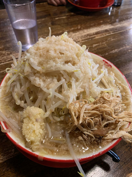 「たすろうラーメン　脂、野菜増し」@信州麺屋 きまはち商店の写真