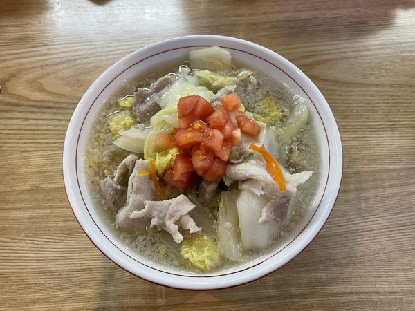 「岐阜(の野菜を使った)タンメン900円+焼売300円」@麺 㐂色の写真