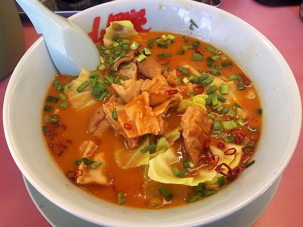 「極旨もつ味噌ラーメン」@山岡家 平塚店の写真