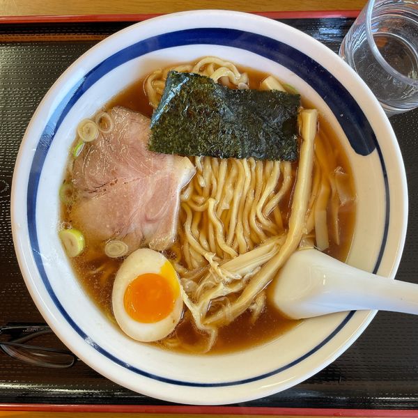 「らーめん中盛 太麺」@らーめん うさぎやの写真
