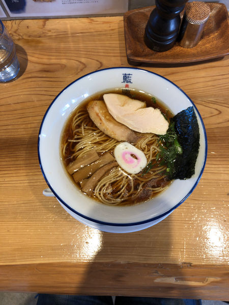 「中華そば(醤油)」@阿波尾鶏中華そば 藍庵の写真