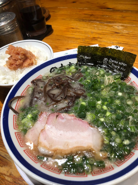 「ねぎらーめんこってり」@博多長浜らーめん 田中商店の写真