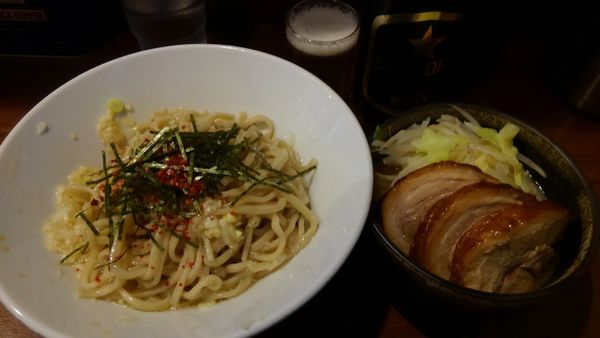 「塩パタン、豚１枚、ビール」@麺屋 づかちゃんの写真