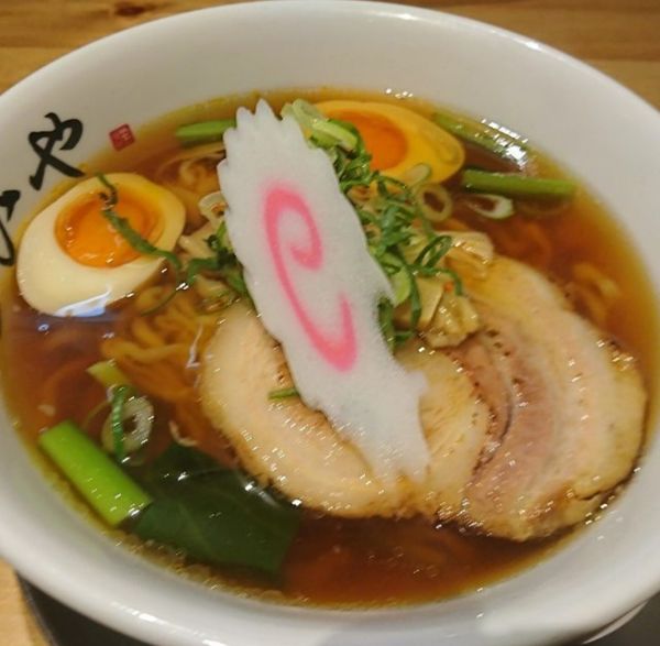 「川越醤油らーめん 味付玉子」@川越らーめん こひやの写真