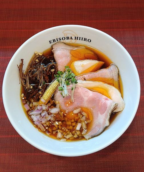 「えびそば 860円＋肉増し 280円」@えびそば 緋彩の写真