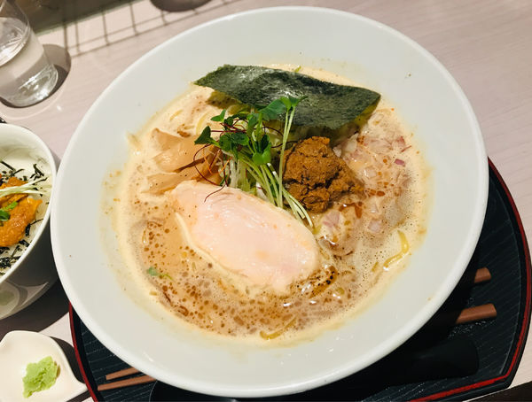 「【限定】雲丹味噌ら〜めん(雲丹味噌マシ)＋ミニ雲丹丼」@仙臺らーめん 味噌 三礎の写真