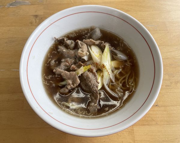 「牛そば900円+炒飯600円」@和華屋の写真