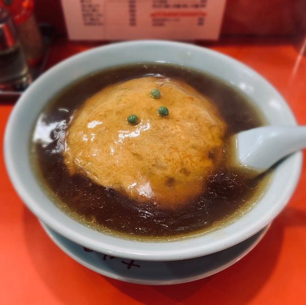 「カニ玉ソバ（麺固め￥850）」@十八番の写真