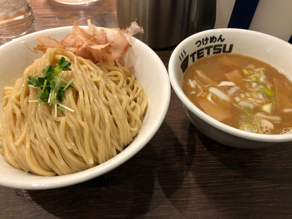 「【限定】梅鰹つけめん ￥910」@つけめんTETSU 壱の木戸 水戸店の写真