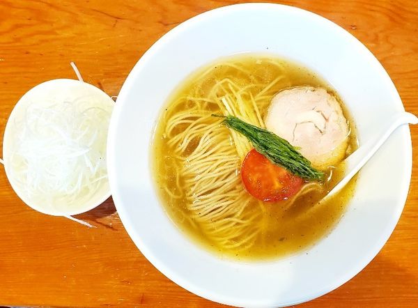 「ブルーズセット+白髪ねぎ」@麺屋 ブルーズの写真
