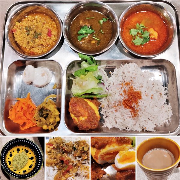 「３種カレーセット　1200円」@ガヤバジの写真