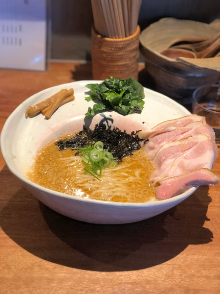 「エビにごり背脂」@拉麺 成の写真