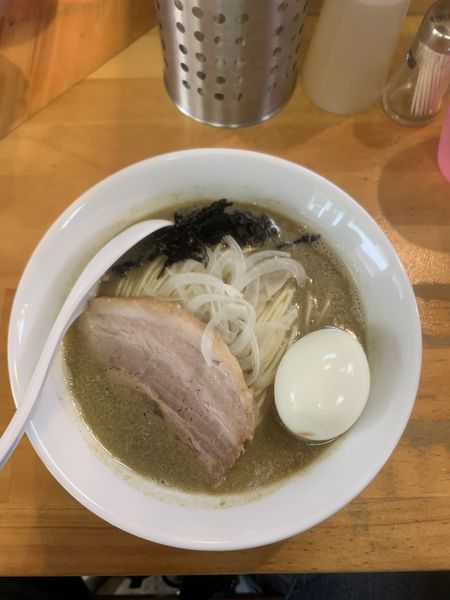 「白醤油＋味玉＋和え玉」@煮干中華ソバ イチカワの写真