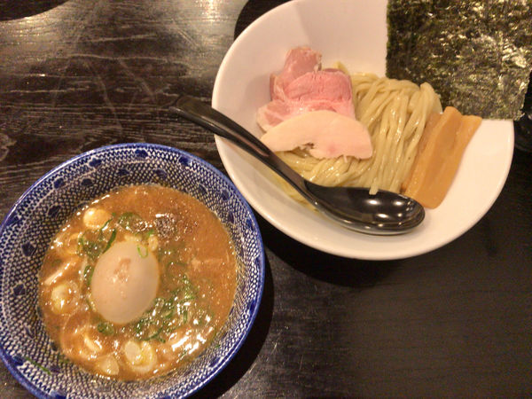 「味玉豚骨魚介つけ麺　並」@麺屋 食べいろの写真