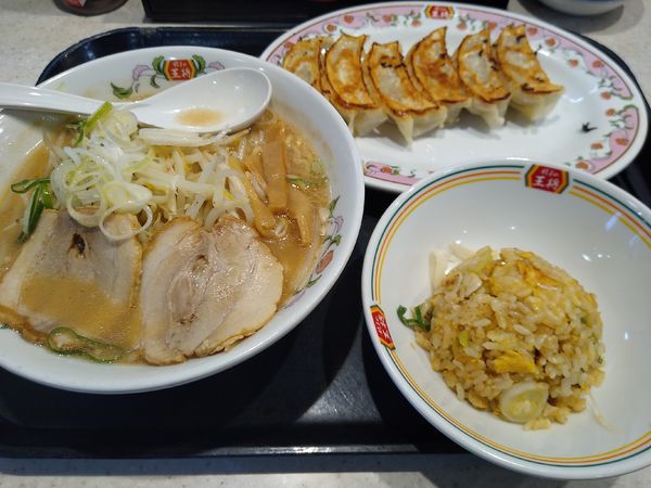 「王将ラーメンセット 1067円」@餃子の王将 熊谷駅東口店の写真