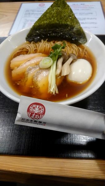 「丸鶏だし(醤油)」@だるま製麺所の写真