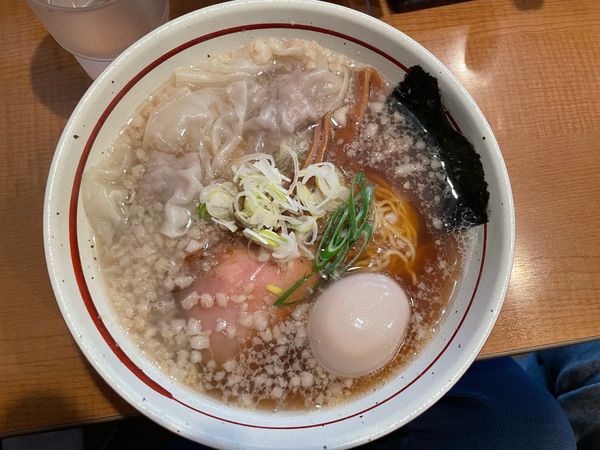 「こってり中華そば(ワンタン、味玉トッピング)」@麺屋 えぐちの写真