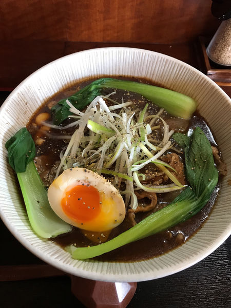 「[限定] 牛肉とチンゲン菜のあんかけラーメン」@和風らーめん 凪の写真