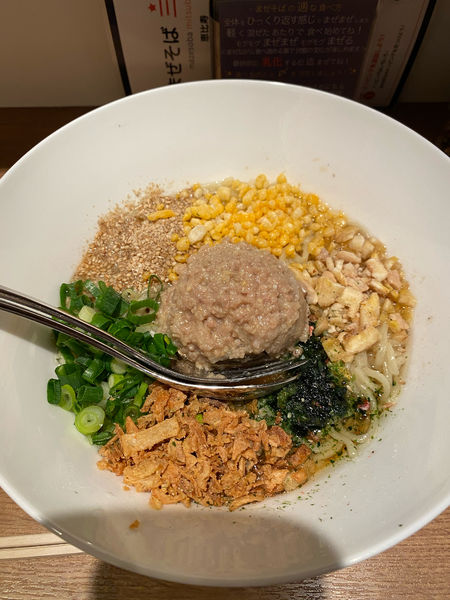 「まぜそば(豚)」@まぜそば 三ツ星の写真