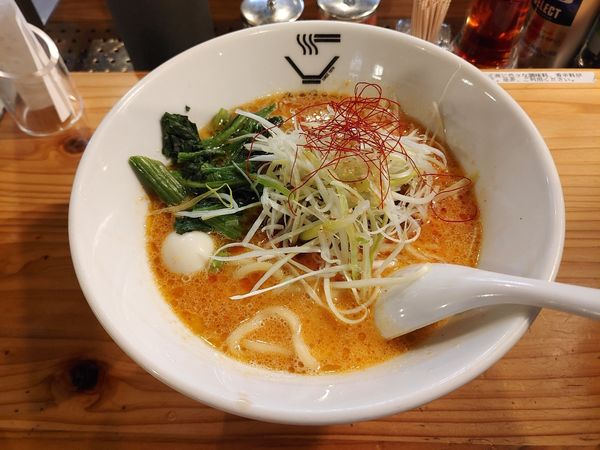 「クリーミー担々麺」@クリーミーTonkotsuラーメン 麺家 神明 栄スカイル店の写真