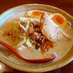 信州麦味噌野菜ラーメン+味付け玉子
