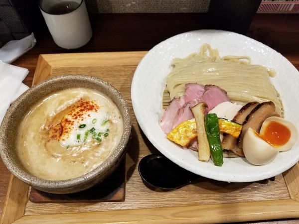 「伊勢海老つけ麺全のせ」@麺家 半蔵の写真