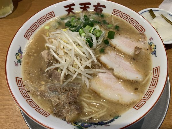 「チャーシューメン(ハーフ(豚バラ+豚骨))」@らーめん天天有 神田の写真