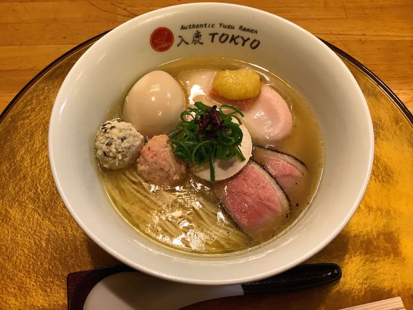 「柚子塩らぁ麺 + 特製トッピング」@入鹿（IRUCA）-Tokyo-の写真