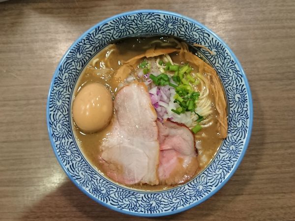 「味玉極上濃厚煮干しそば」@煮干しつけ麺 宮元の写真
