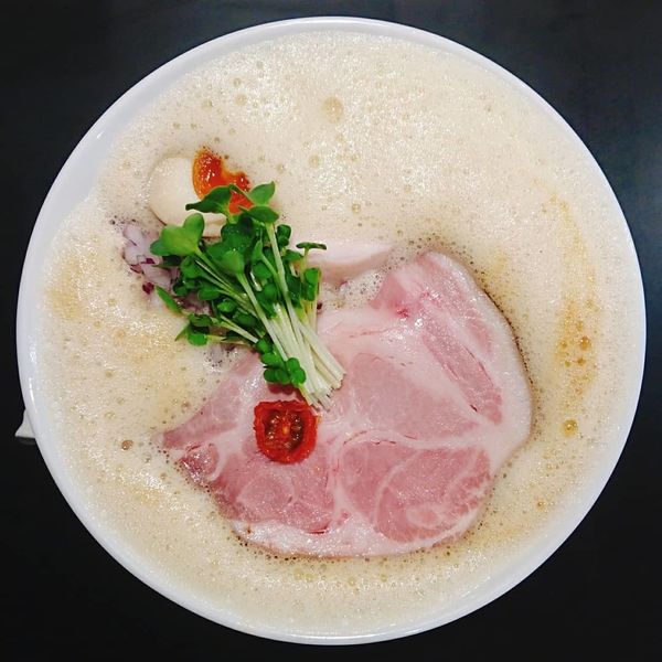 「鶏白湯泡ramen～醤油～800円」@鶏白湯泡ramenたまきの写真